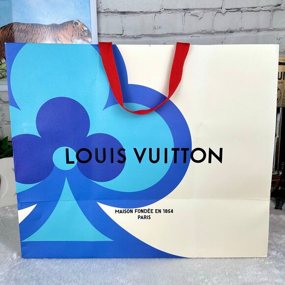USING FOR CRAFTS NOW Louis Vuitton Xtra Large RARE Shopping Bag with gift note - Picture 2 of 15